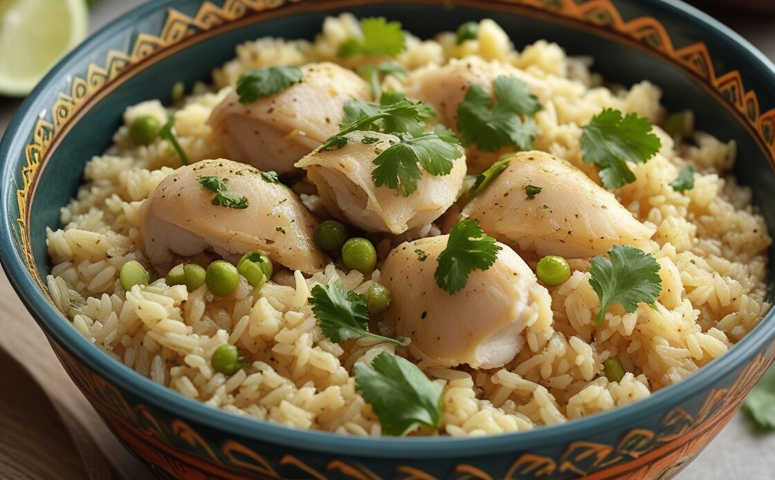 arroz con pollo peruano